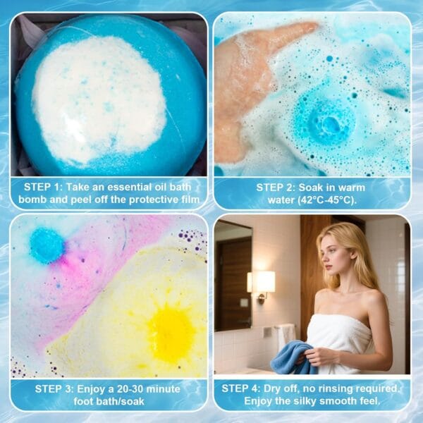 12 PCS Handmade Bubble Bathbombs with Toys Inside