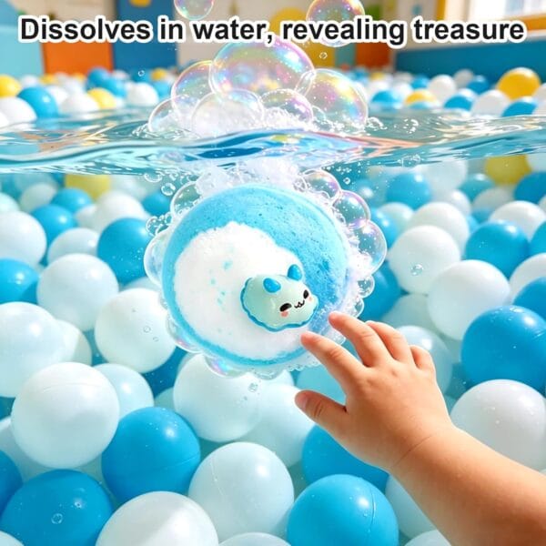 12 PCS Handmade Bubble Bathbombs with Toys Inside