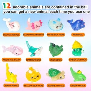12 PCS Handmade Bubble Bathbombs with Toys Inside