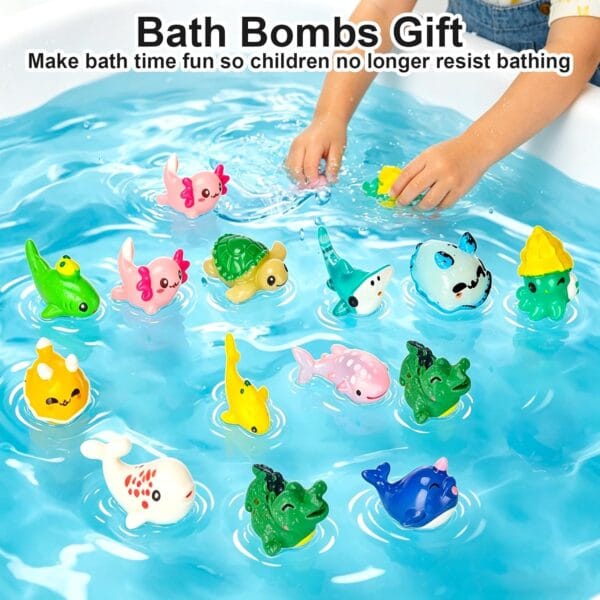 12 PCS Handmade Bubble Bathbombs with Toys Inside